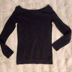 Banana Republic Off-the-Shoulder Black Sweater